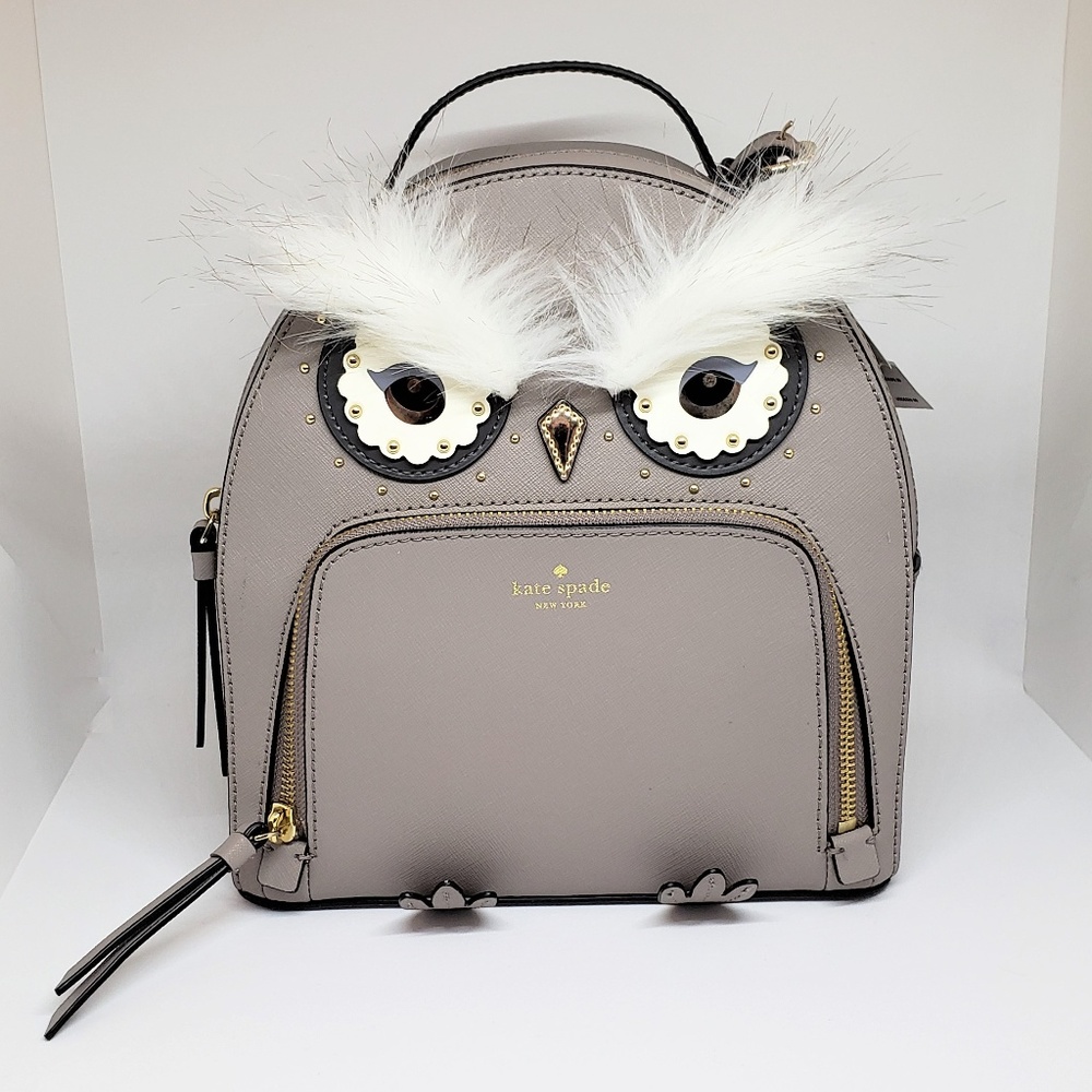 KATE SPADE Grey Owl Backpack